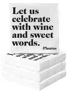 Let Us Celebrate Quotable Cosktail Napkins