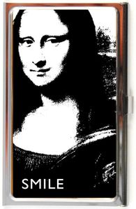 Lucy Lu Mona Lisa Smile Business Card Case