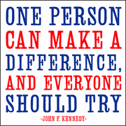 Make A Difference - John F Kennedy Magnet