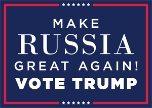 Make Russia Great Again Vote Trump Fridge Magnet