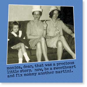 Martini Beverage Napkin