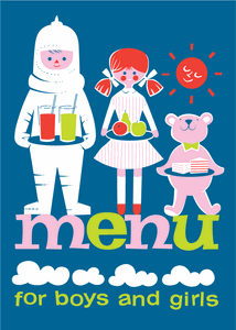 Menu For Boys and Girls Magnet