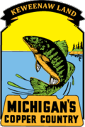 Michigan Keweenaw Land Travel Decal Magnet