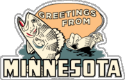 Minnesota Fishing Travel Decal Magnet    