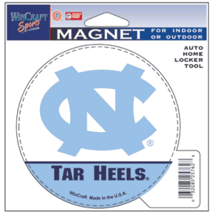 North Carolina Tar Heels 4" Car Magnet