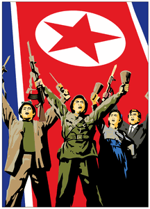 North Korea Cheer Magnet