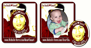 Oval Punch Picture Frame Magnet