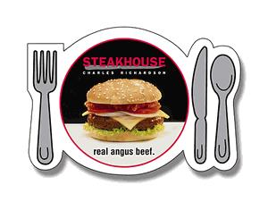 Plate & Silverware Shape Magnet