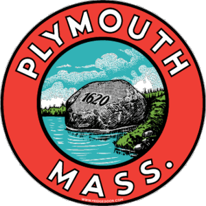 Plymouth MA Rock Travel Decal Magnet        