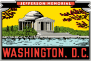 Postcard & Travel Decal Car Magnets - DC