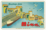 Postcard & Travel Decal Car Magnets - Minnesota