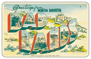 Postcard & Travel Decal Car Magnets - ND