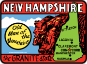 Postcard & Travel Decal Car Magnets - NH