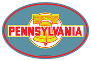 Postcard & Travel Decal Car Magnets - PA