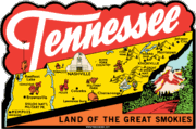 Postcard & Travel Decal Car Magnets - TN