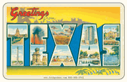 Postcard & Travel Decal Car Magnets - TX