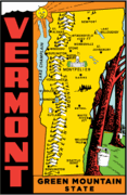 Postcard & Travel Decal Magnets - Vermont