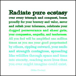 Radiate Pure Ecstasy Quotable Card