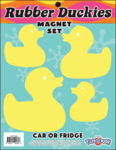 Rubber Duckies 4 Piece Magnet Set 