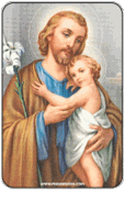 Saint Joseph Domed Magnet     