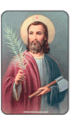 Saint Jude Thaddeus Domed Magnet       