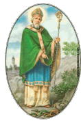 Saint Patrick Domed Magnet             
