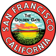 San Francisco The Golden Gate Travel Decal Magnet     