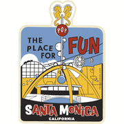 Santa Monica The Place For Fun Magnet   