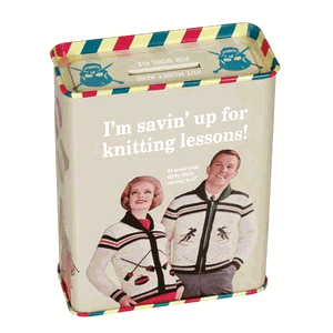 Savin For Knitting Tin Bank
