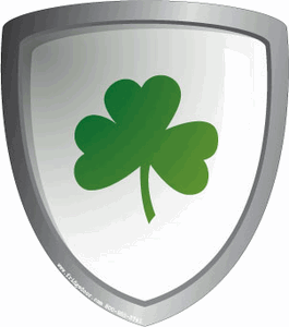 Shamrock Sheild Car Magnet