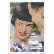 She Admired Greeted Everyday Card