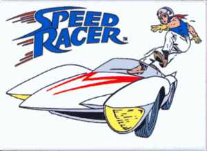 Speed Racer Jumping in The Mach V