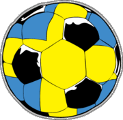 Sweden Soccer Ball Car Magnet