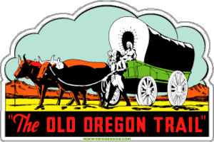 The Old Oregon Trail Travel Decal Magnet 