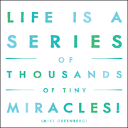 Thousands Of Tiny Miracles - Greenberg Magnet