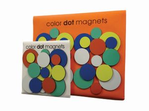 Three By Three Color Dot Magnets 30-Pack