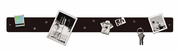 Three By Three Magnetic Strip Bulletin Board - Black