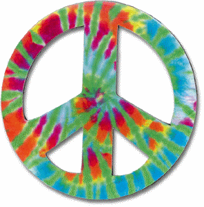 Tie Dye Peace Magnet