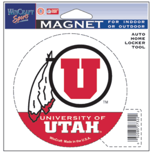 University of Utah 4" Car Magnet