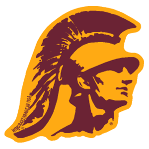 USC Trojans Precision Cut Acrylic Magnet