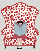 Valentine Reader Magnet