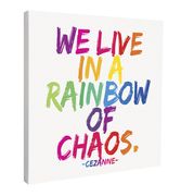 We Live in a Rainbow Quotable Canvas