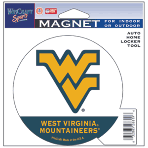 West Viriginia Mountaineers 4" Car Magnet