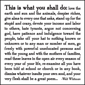 What You Shall Do - W. Whitman Quotable Cards What You Shall Do - W. Whitman Quotable Cards