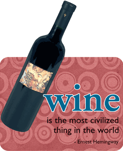 Wine Bottle Wit & Wisdom Magnet
