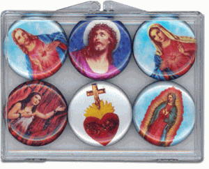 Winky & Dutch Jesus & Mary Magnet Set