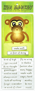 Zen Monkey Wise Simian Magnet