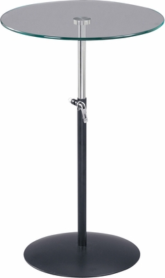 Adesso Soho Adjustable Height Tempered Glass Table - click to enlarge