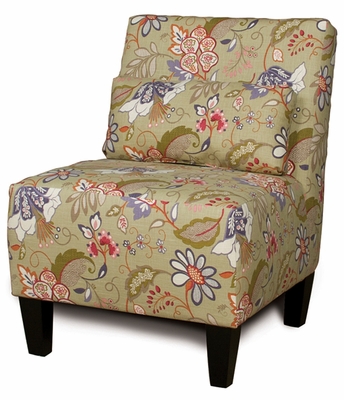 Advantage Bennison Leaf Accent Chair with Kidney Pillow - click to enlarge