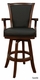 American Heritage Auburn Leather Bar Stool - click to enlarge